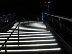 Bridge stairs to Hilton Bayfront in San Diego