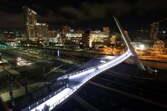 Harbor Drive Pedestrian Bridge in downtown San Diego