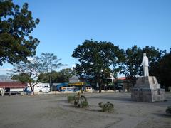 A view of Castillejos, Zambales with road, buildings, and greenery