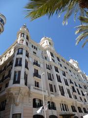 panoramic view of Alicante city with coastal and cityscape elements