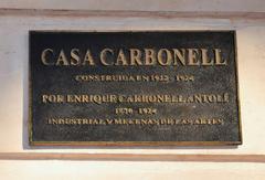 Placa a la Casa Carbonell in Alacant