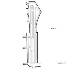 Plano de la Alameda de los Descalzos en Lima