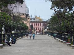 View of the Alameda de los Descalzos in Lima, Peru