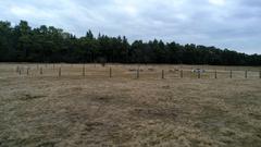 fenced area on Panzerwiese in Munich