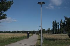 A path along the edge of Panzerwiese in Munich