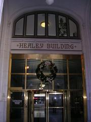 main entrance to the Healey Building at 57 Forsyth Street NW, Atlanta, Georgia, USA