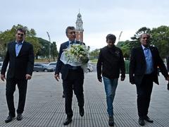 Mauricio Macri at Malvinas War commemoration event