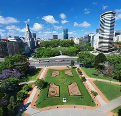 View from Torre Monumental to Plaza Fuerza Aérea Argentina, Buenos Aires