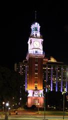 Torre Monumental clock tower at Plaza Fuerza Aérea Argentina in Buenos Aires