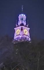 La Torre Monumental at night in Retiro, Buenos Aires