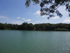 Chengching Lake waterfront view