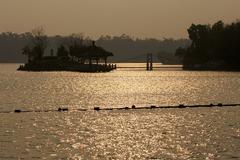 Scenic view of Toapi Lake at evening