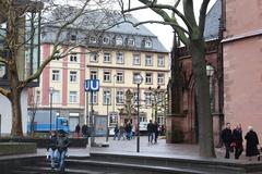 Frankfurt am Main Domplatz and house 2 Domstraße