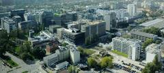 View from Warsaw Trade Tower to the western section of Grzybowska Street