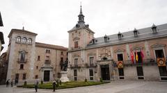 General view of Plaza de la Villa in Madrid