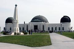 Griffith Observatory in Griffith Park, Los Angeles at sunset