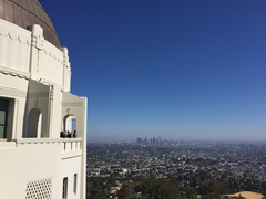 Griffith Observatory with Downtown Los Angeles in the background