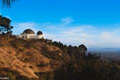 Griffith Observatory during a vibrant sunset in Los Angeles