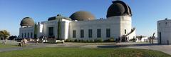 Griffith Observatory against a clear blue sky