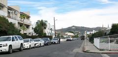 Alexandria Avenue in East Hollywood with Griffith Park view