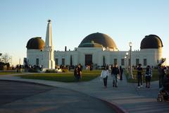 Griffith Observatory with a clear blue sky