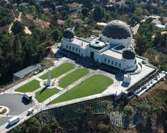 aerial view of Griffith Observatory