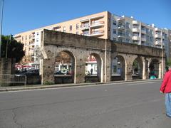 A section of the Caños de Carmona aqueduct in Seville, Spain