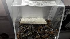 Keys confiscated from Jews during the Holocaust, displayed at the Ana Frank Center in Argentina