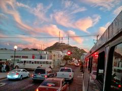 Hermosillo city center with Cerro de la Campana in the background