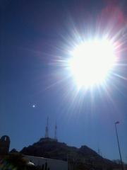 Bright sunlight at Cerro de la Campana in Hermosillo, Mexico