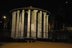 Roma cityscape with historical architecture and the Tiber River