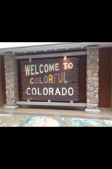 History Colorado Center welcome sign and map