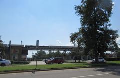 Clearview Parkway Elmwood Louisiana with freight train