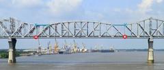 Huey P. Long Bridge with hangers