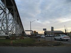 East bank entrance to Huey P. Long Bridge