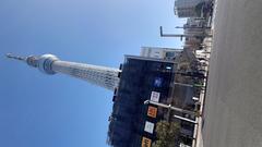 Tokyo Skytree against a blue sky