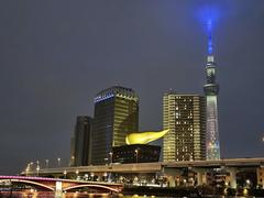 Tokyo Skytree with different illuminations