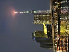 Tokyo Skytree illuminated at night