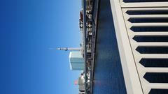 Tokyo Skytree towering against a clear blue sky