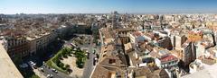 Panoramic view of Valencia from Micalet Tower