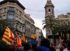 25th of April 2012 demonstration at Plaça de la Reina