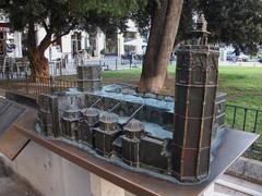 model of the Valencia Cathedral at Plaza de la Reina