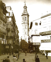 Plaza de la Reina in 1895, Valencia, Spain