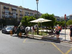 Panoramic view of Plaza de la Reina in Valencia