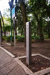 Public drinking fountain in Parque España, Mexico City