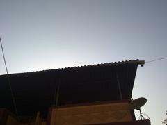 clear sky above a roof