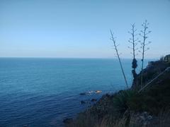 Scenic view of Ceuta coastline with blue waters and clear sky