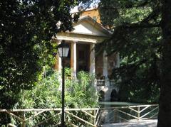 Loggia Valmarana in Giardini Salvi Vicenza with greenery