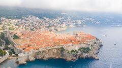 Bad weather in Dubrovnik, Croatia