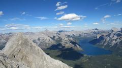 Lake Minnewanka viewed from Cascade Mountain Summit